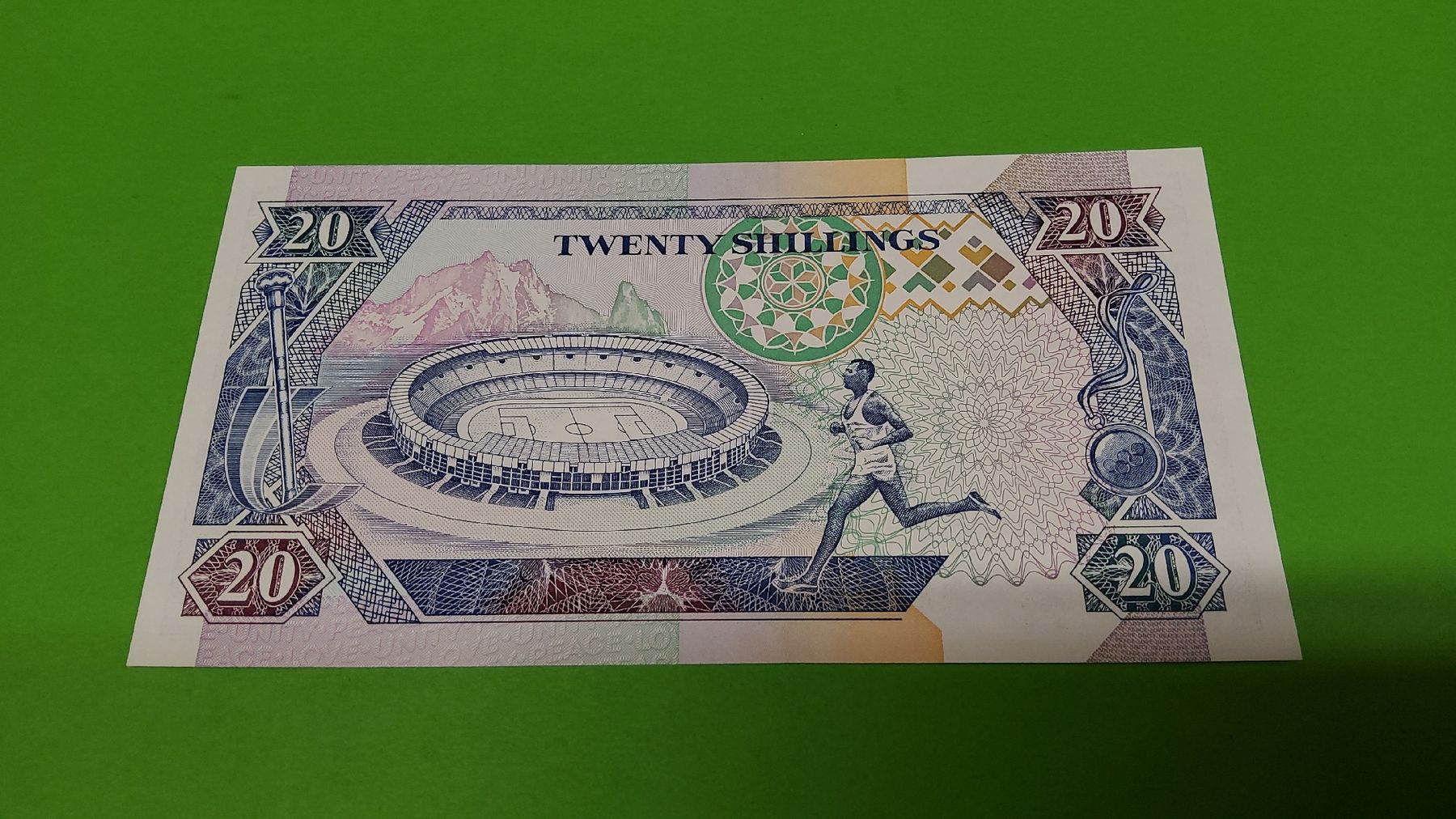 Banknoten: Kenya 20 Schilling Banknote, Jahr 1994, – Neu und originalverpackt aus Herisau von Nluanalucas 1