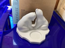 PartyLite Teelichthalter "Mutterglück", Eisbären-Design