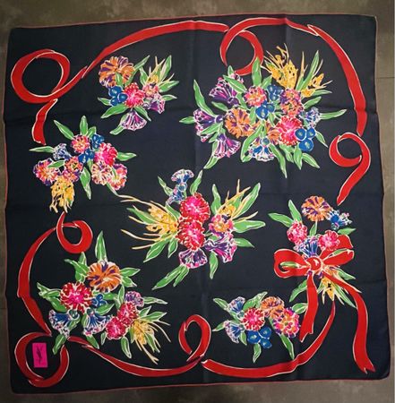 YSL Yves Saint Laurent rare vintage scarf foulard
