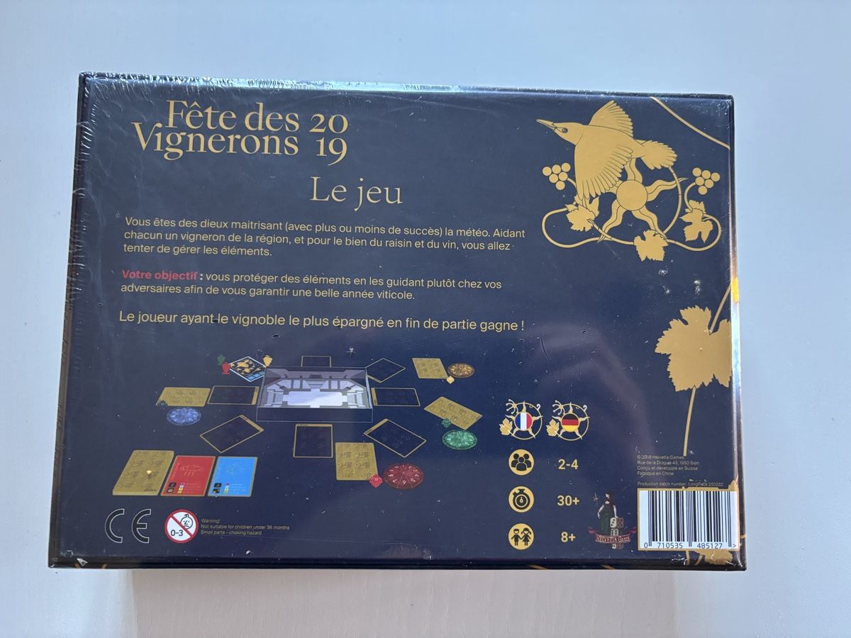 Giochi: Jeu Fête des vignerons NEUF – Nuovo e nell'imballaggio originale da Chapelle (Glâne) venduto da cle_pjg7 1