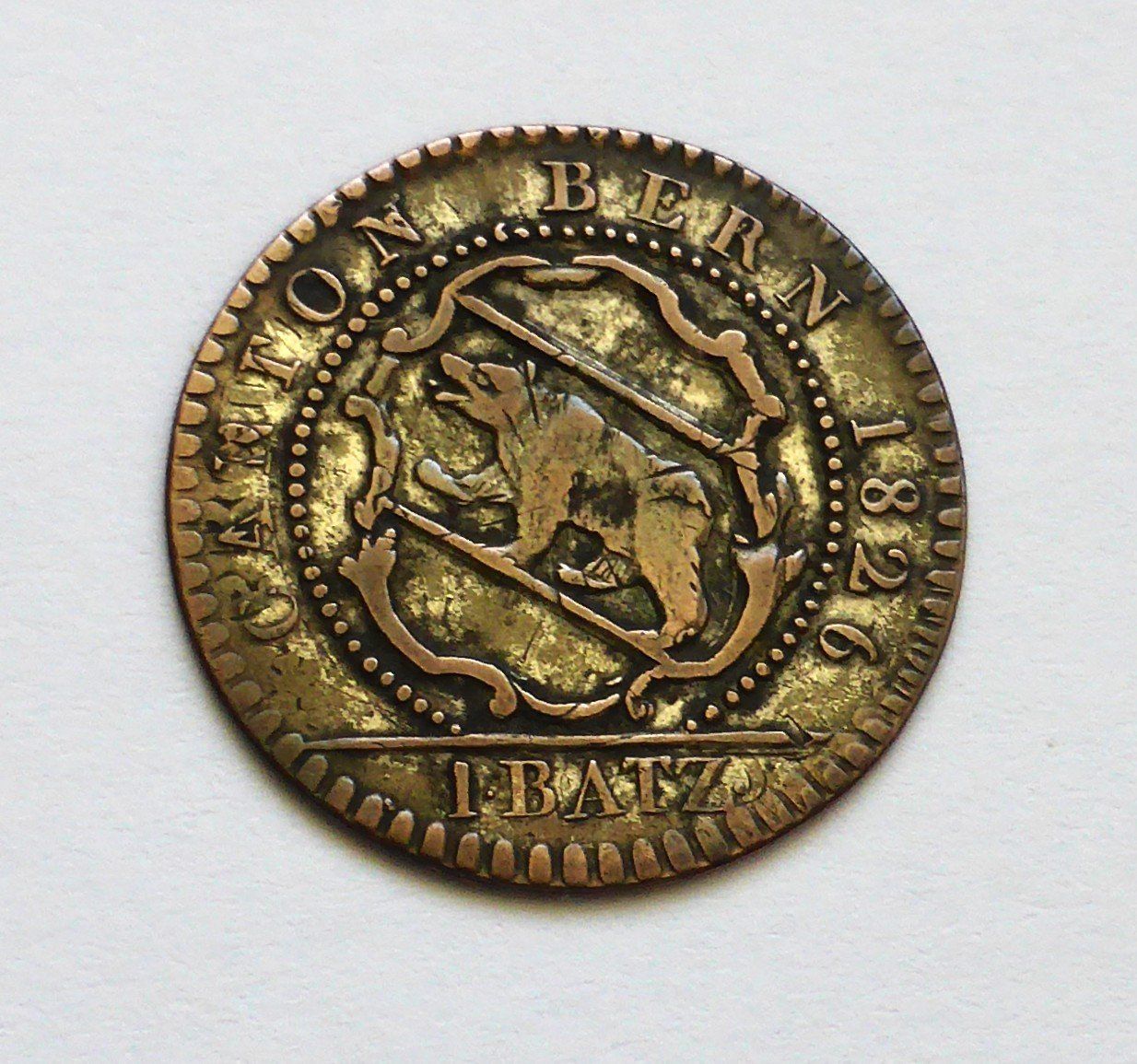 Tutti le monete: BERN, 1 Batzen 1826 - Cantone Bern – Usato da Buochs venduto da ema-coins