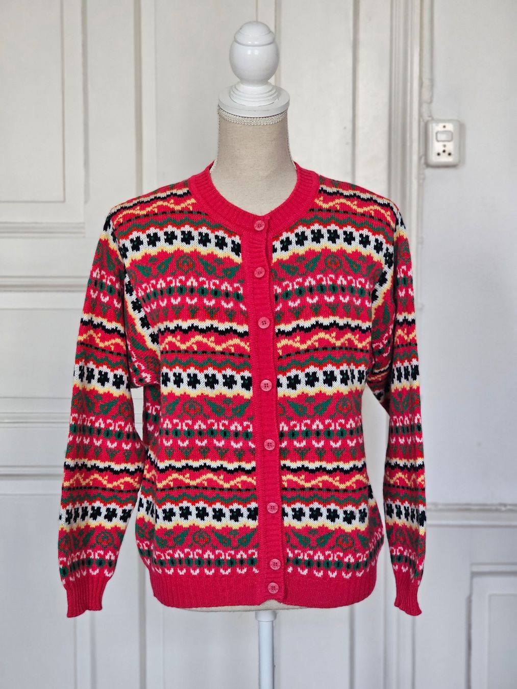 Benetton Giacche: Strickjacke Benetton Wolle Bunt Gr. S/M – Usato da Ried-Brig venduto da Zzyzx