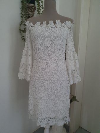 Weisses Spitzenkleid Gr S *neu*