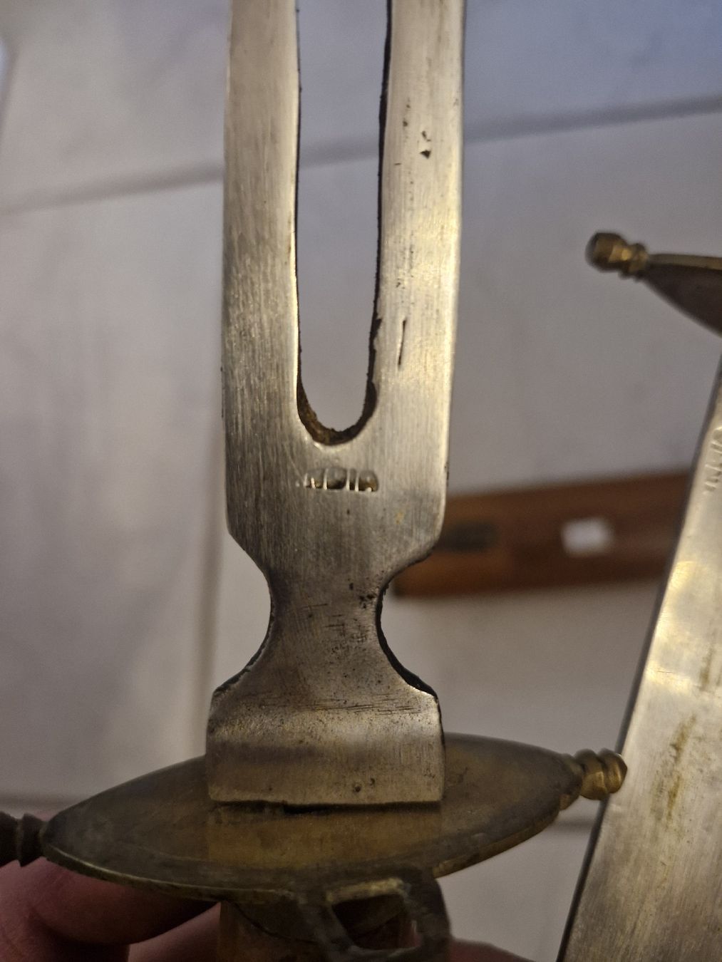 Posate: Antikes Set: Messer und Gabel mit Holzgriff – Usato da Gossau ZH venduto da jak_8pdw 6