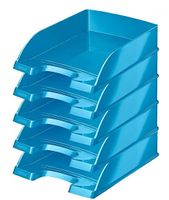 neu LEITZ® Ablagekorb Wow 5226, DIN A4, 5 Stück, blau