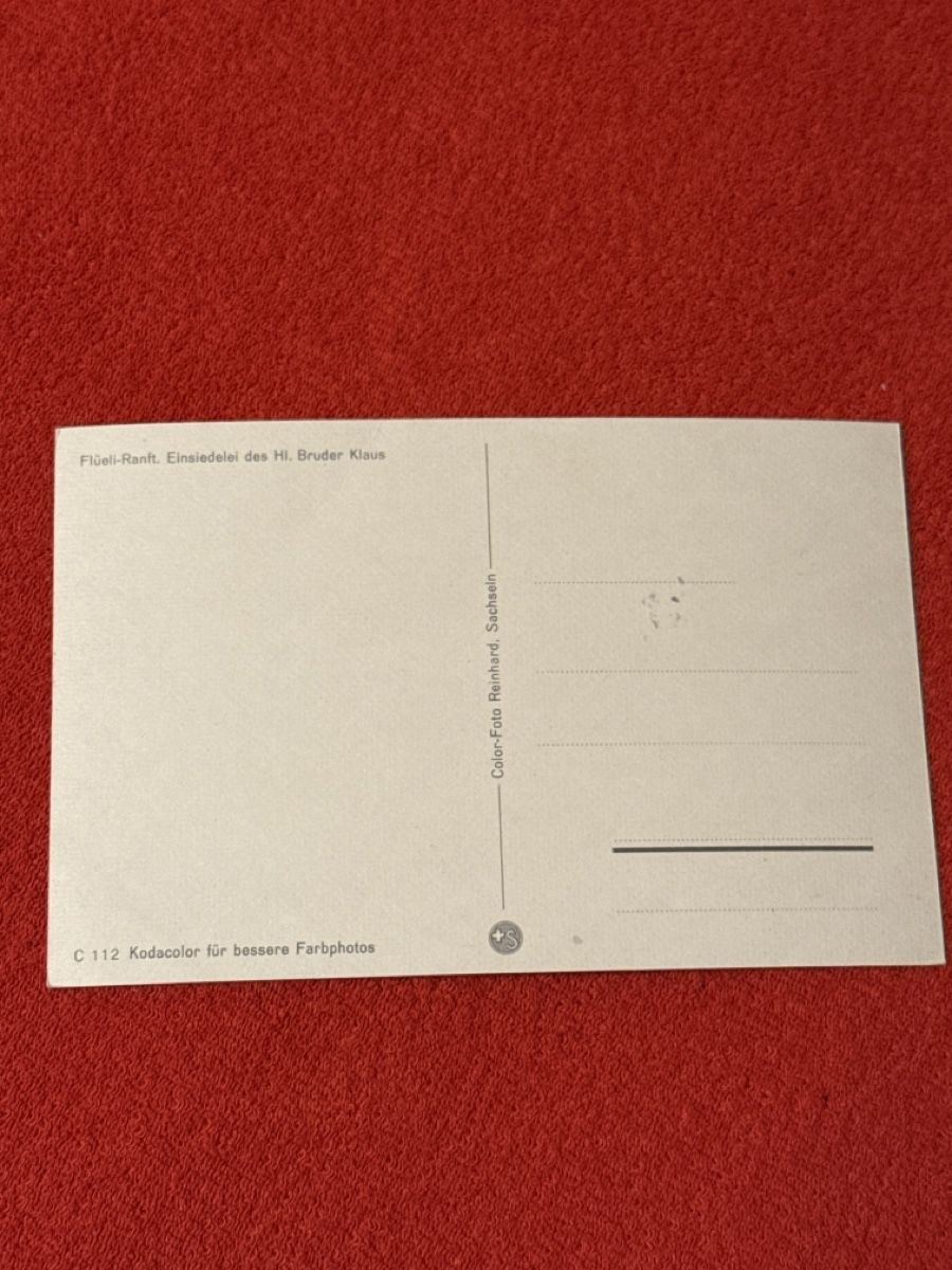 Cartoline postali: Alte Ansichtskarte Flüeli-Ranft, Einsiedelei Bruder Klaus – Usato da St. Antönien venduto da and_75rc 1