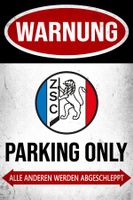 ZSC Lions Parking altes Logo Blechschild Hallenstadion DE