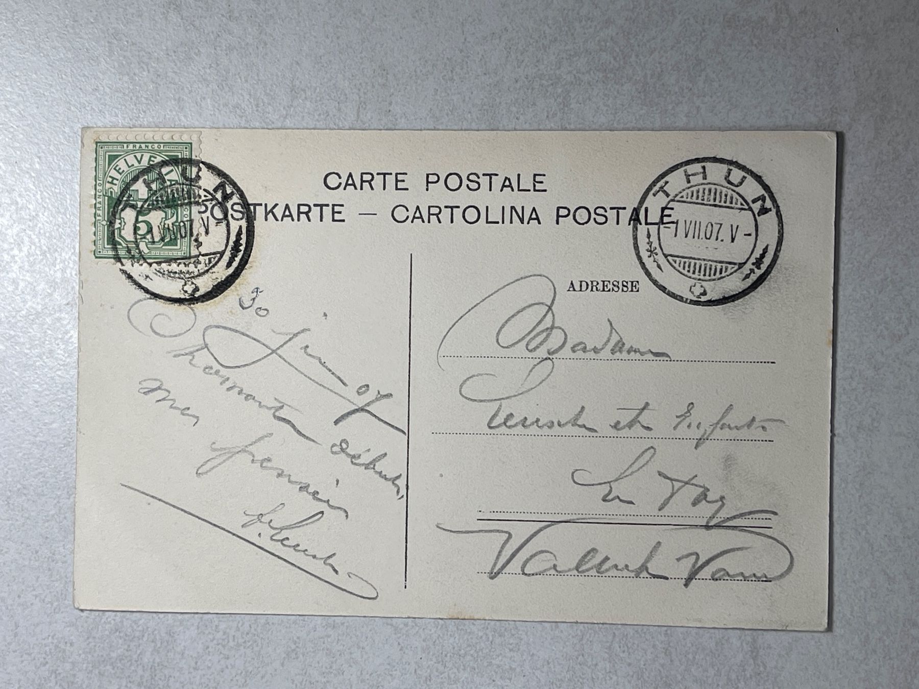Cartoline postali: Alte Ansichtskarte Thun - Das Schloss, – Usato da Strengelbach venduto da Aschatan5 1