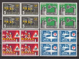 SBK 324 - 327 im 4er-Block postfrisch