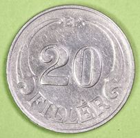 1926  /  UNGARN  /  20 - FILLER - MÜNZE  / SEHR GUT ERHALTEN