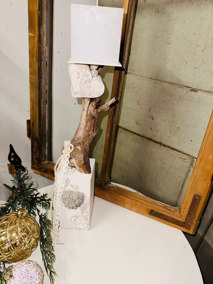 Kerzenständer: Wunderschöne Shabby Chic Holz Kerzenständer mit Schwemmholz – Neu (gemäss Beschreibung) aus Fällanden von LetiRobi 4