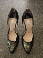 Irfe Paris Pumps Schlangenleder Optik grün Grösse 41