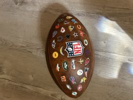 NFL Football Wilson mit vielen Team-Logos guter Zustand