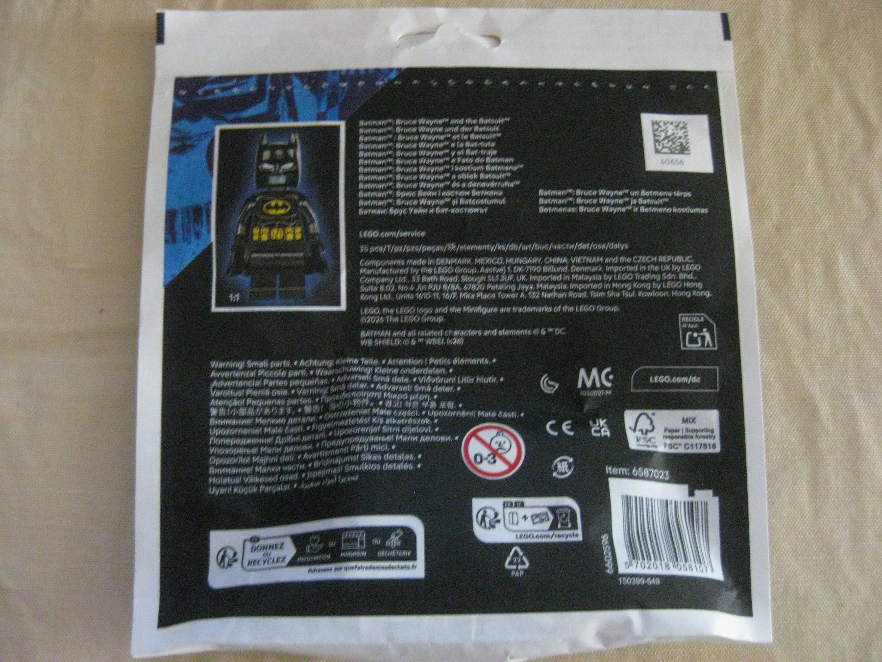 Lego Kit di costruzioni: LEGO Batman Bruce Wayne Batsuit / Polybag Ungeöffnet Neu – Nuovo e nell'imballaggio originale da Münchenbuchsee venduto da suisse-schweiz 1