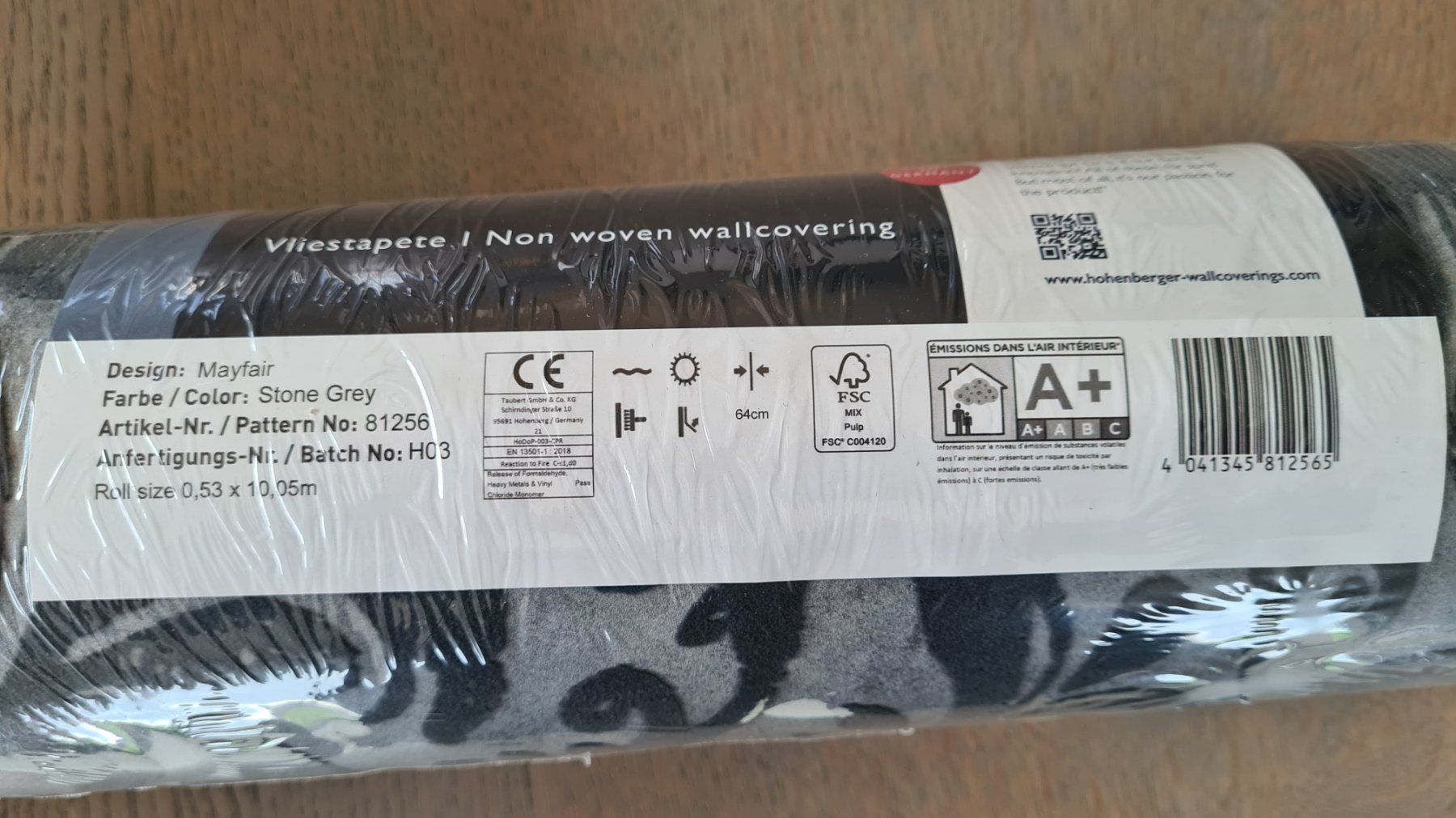 Carte da parati: Tapete Mayfair Stone Grey Hohenberger – Nuovo e nell'imballaggio originale da Gunzwil venduto da baer72 3