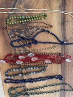 Schmuck Set Halsketten gemischt Naturmaterialien verschieden