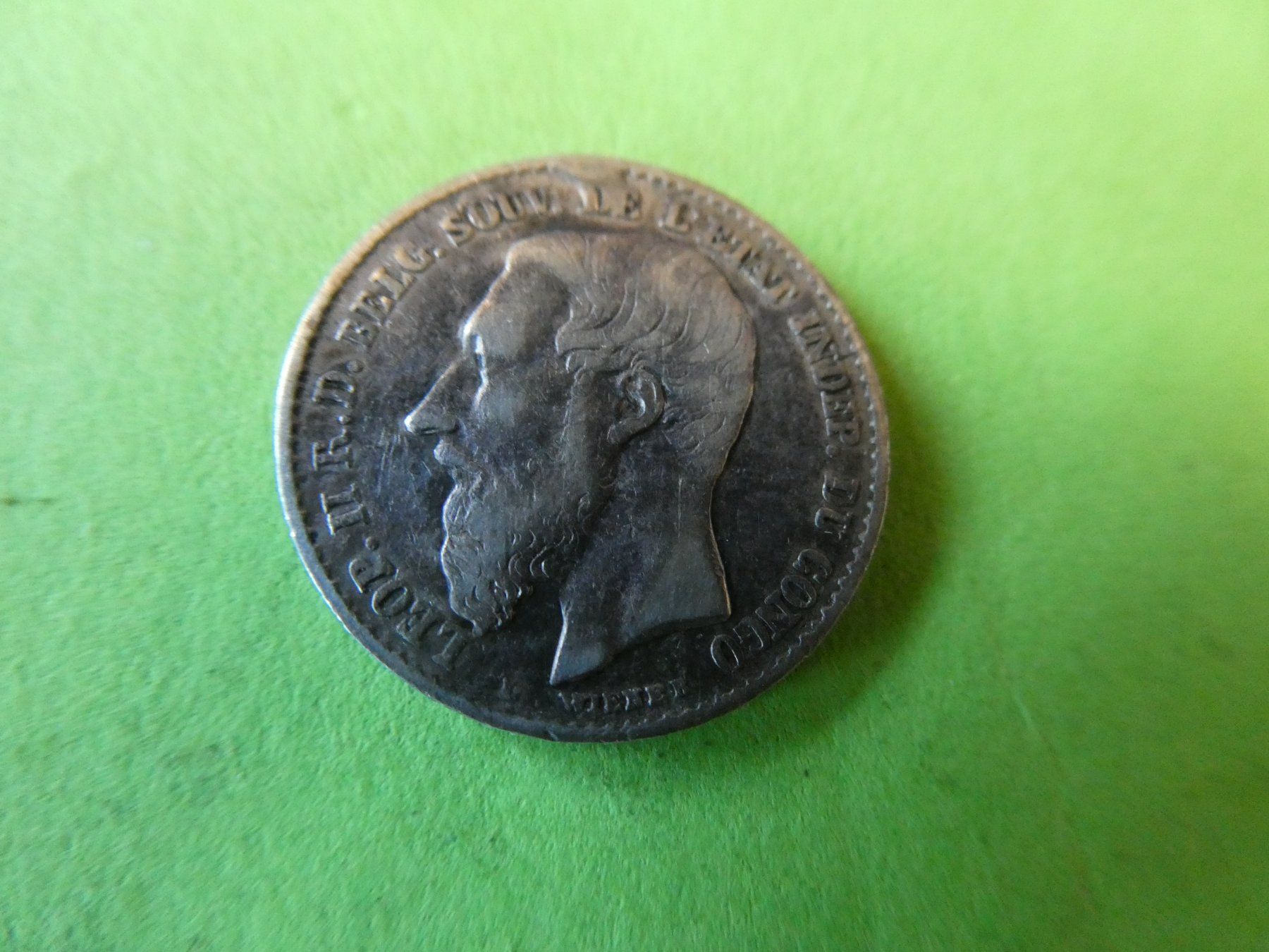 Tutti le monete: Belgisch-Kongo 1887, 50 Centimes - Silber – Usato da Hinterforst venduto da Rohusri 1