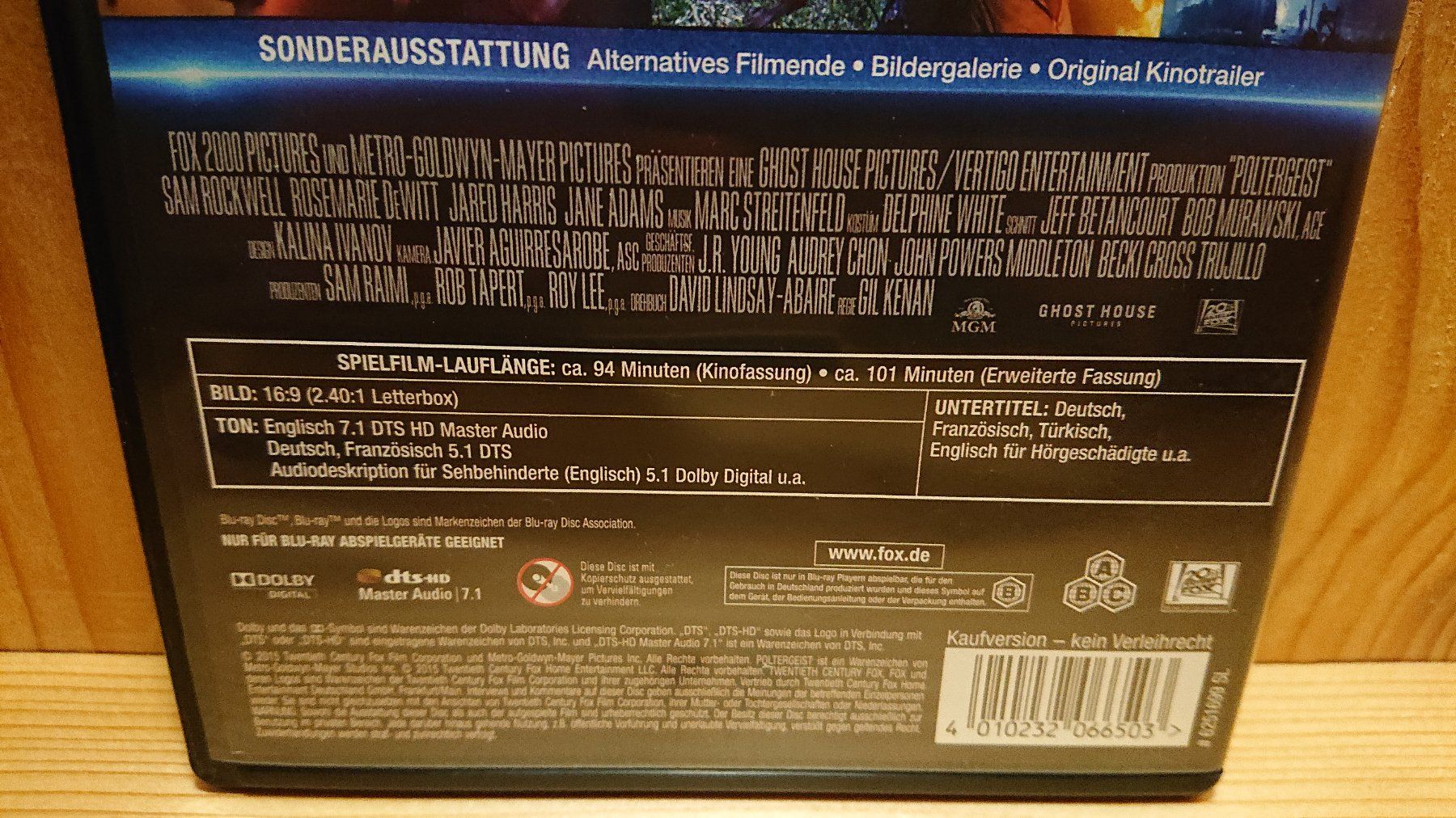Tutti i DVDs: POLTERGEIST Blu-Ray Extended Cut – Usato da Wilderswil venduto da Exebub 2