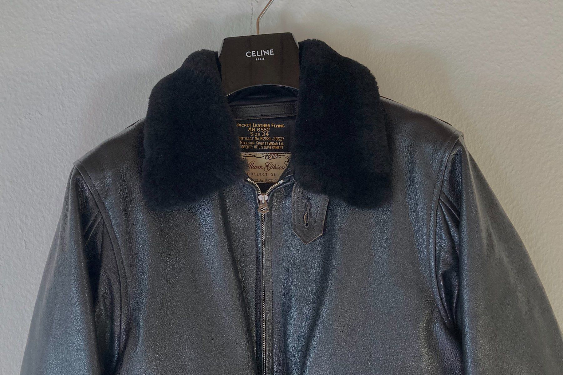 Giacche: Buzz Ricksons William Gibson G-1 Goat Black Flight Leather – Usato da Zürich venduto da ser_lg25 2