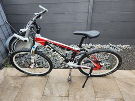 Mountainbike Cube AMS 125 HPA rot Grösse S weiss gebrauchter