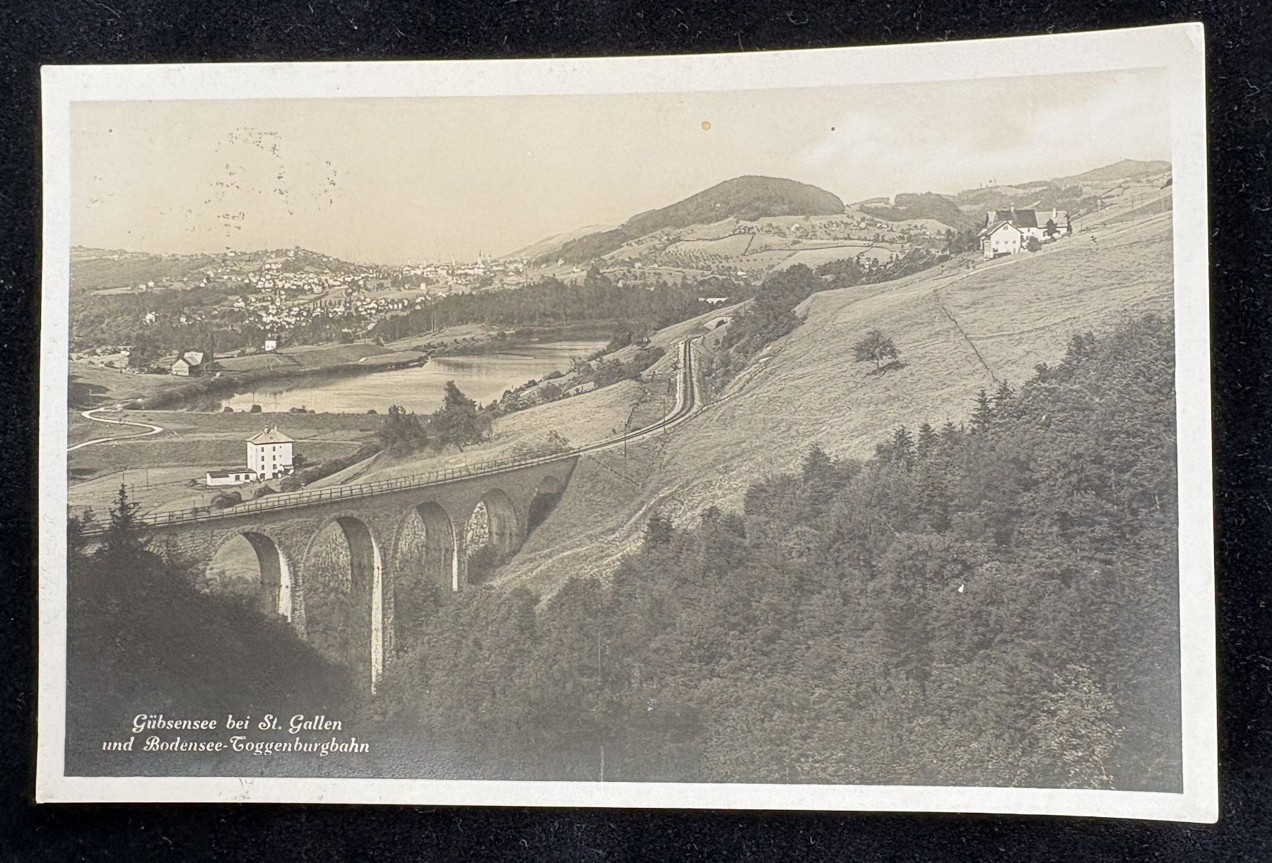 Cartoline postali: GÜBSENSEE BEI ST. GALLEN BOD.TOGG. BAHN – Usato da Ostermundigen venduto da wini63