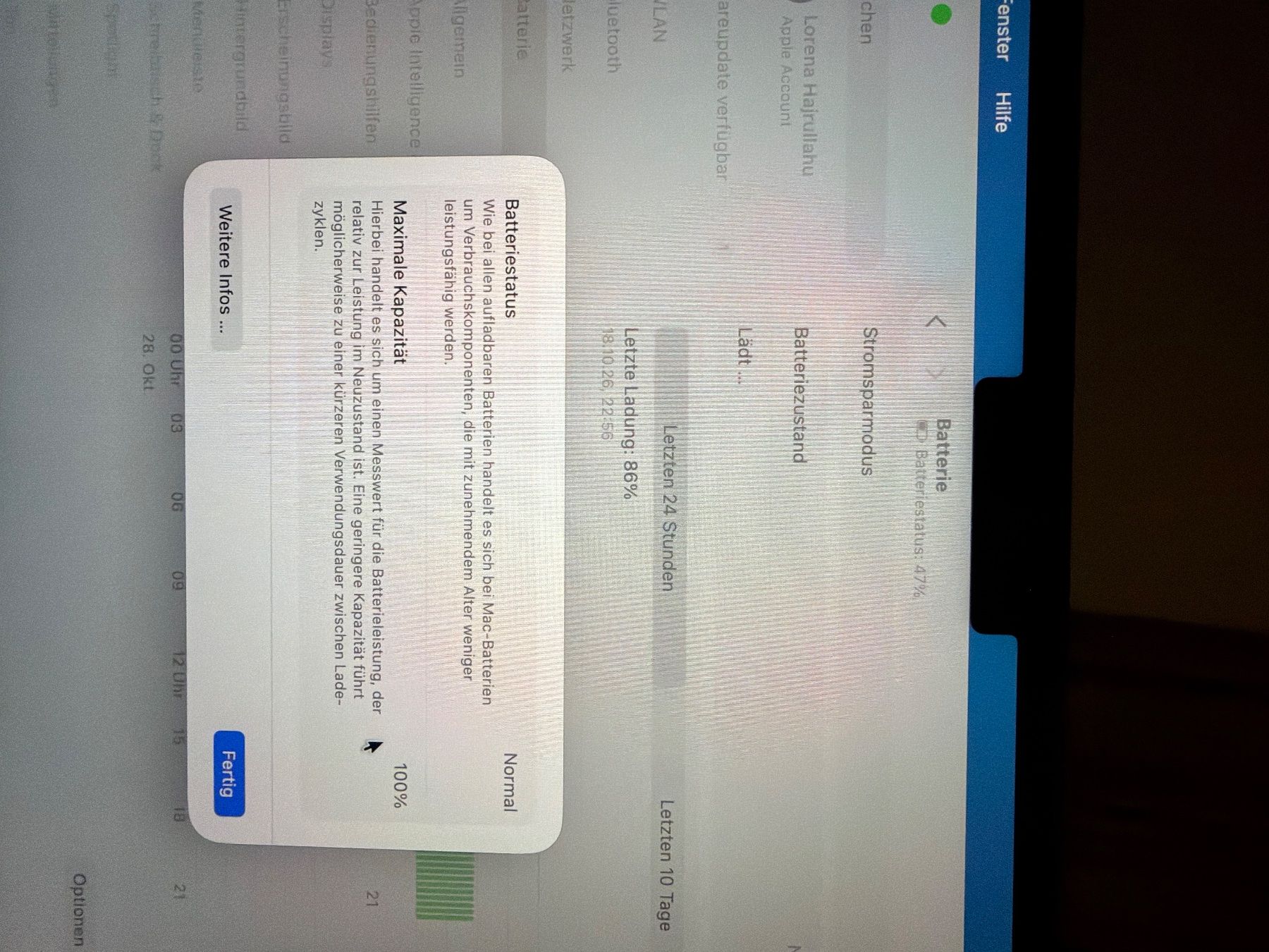 Apple Portables: Apple MacBook Air blau M2 mApple M2chip batterie 100% – D'occasion à Luzern par Lorena.haj 9