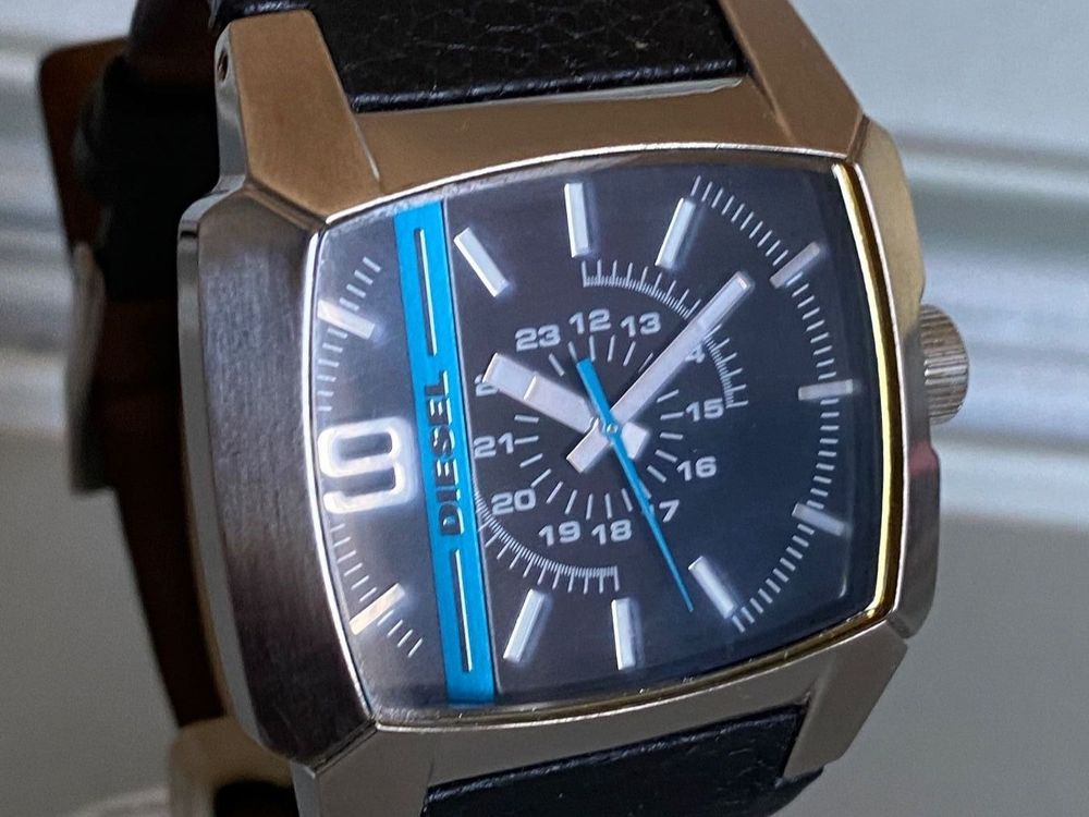 Montre Diesel DZ1029 Pour Femme - Cadran Argenté Vintage - Fonctionne (pile Incluse)