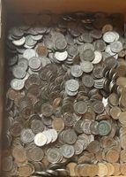 3/4 kg (750 g) alte 5 Rappen Schweiz, verschiedene Jahrgänge