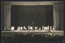Foto-AK Genève, Aufführung auf einer B