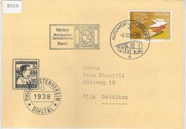 Sonderstempel Basel Merkur Briefmarken