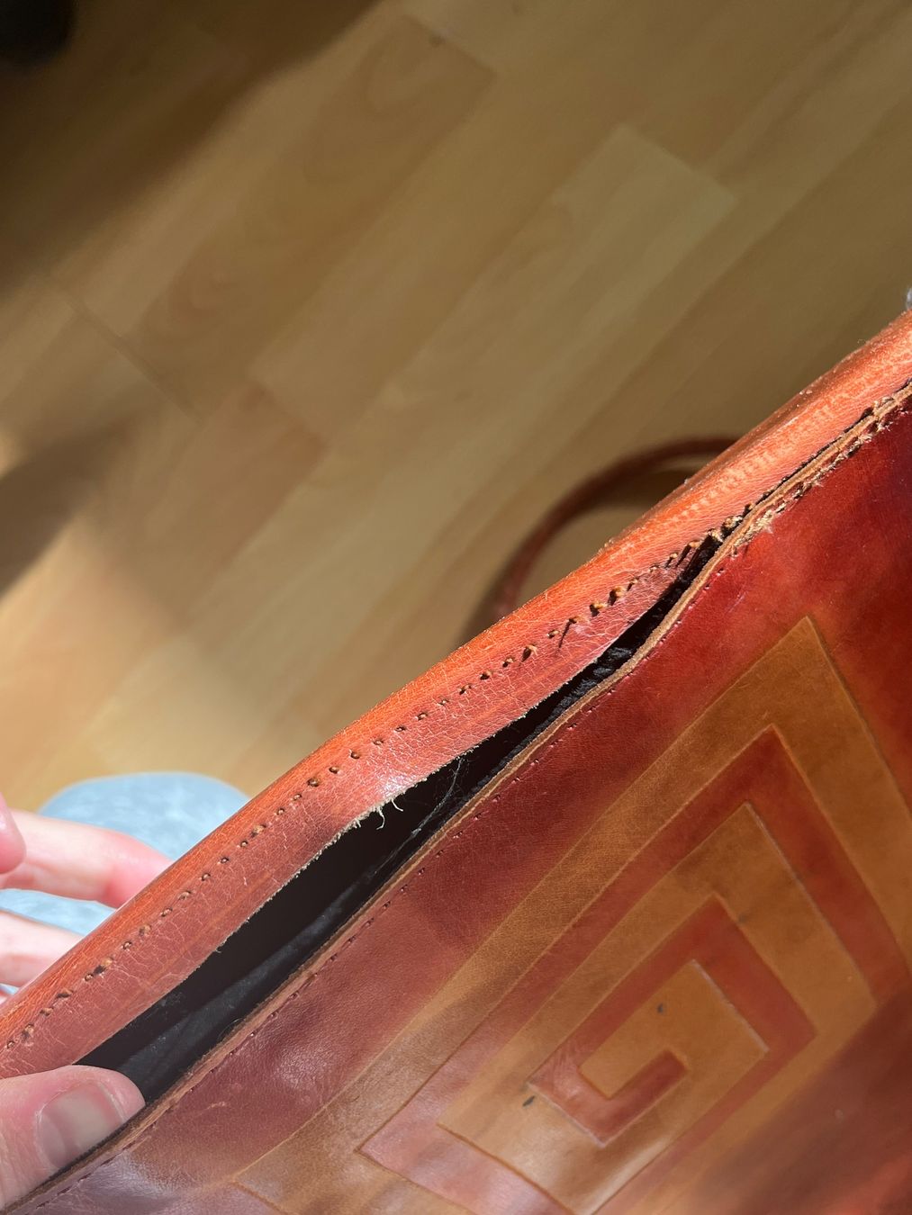 Borse: Vintage orange squared bag – Usato da Basel venduto da das_7wzs 3