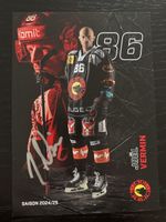 Signierte Karte Joel Vermin SC Bern 2024/25 Saison