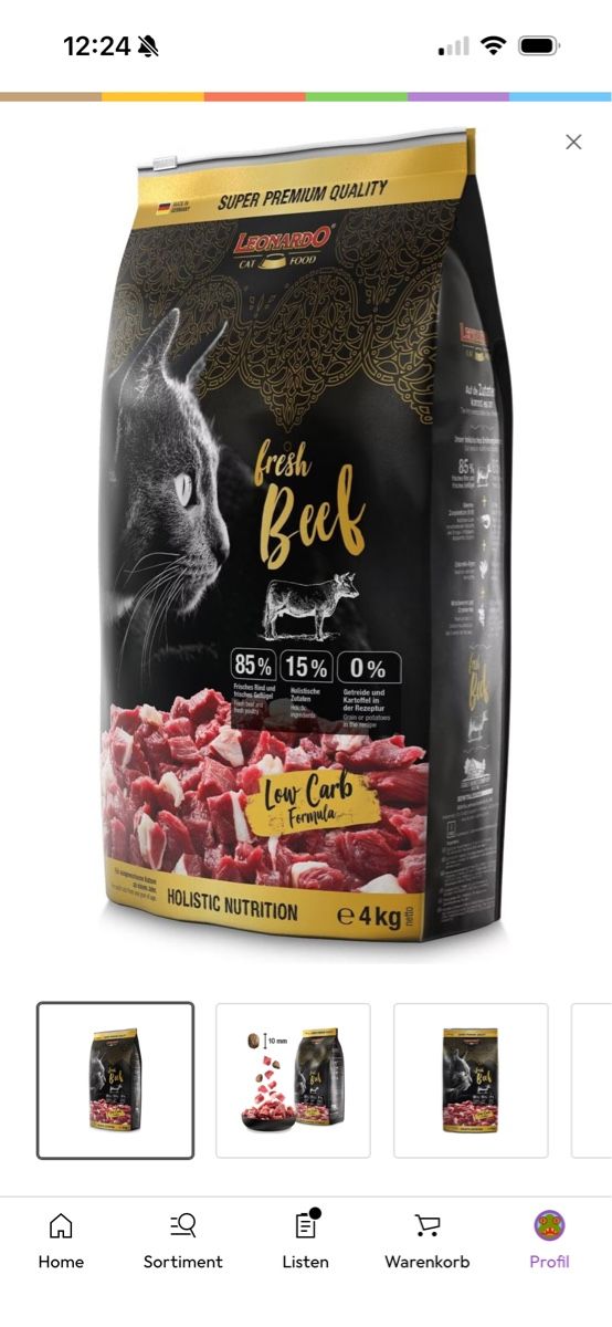 Mangimi: Leonardo Fresh Beef Trockenfutter 4kg – Nuovo e nell'imballaggio originale da Zuzwil SG venduto da Fix_01