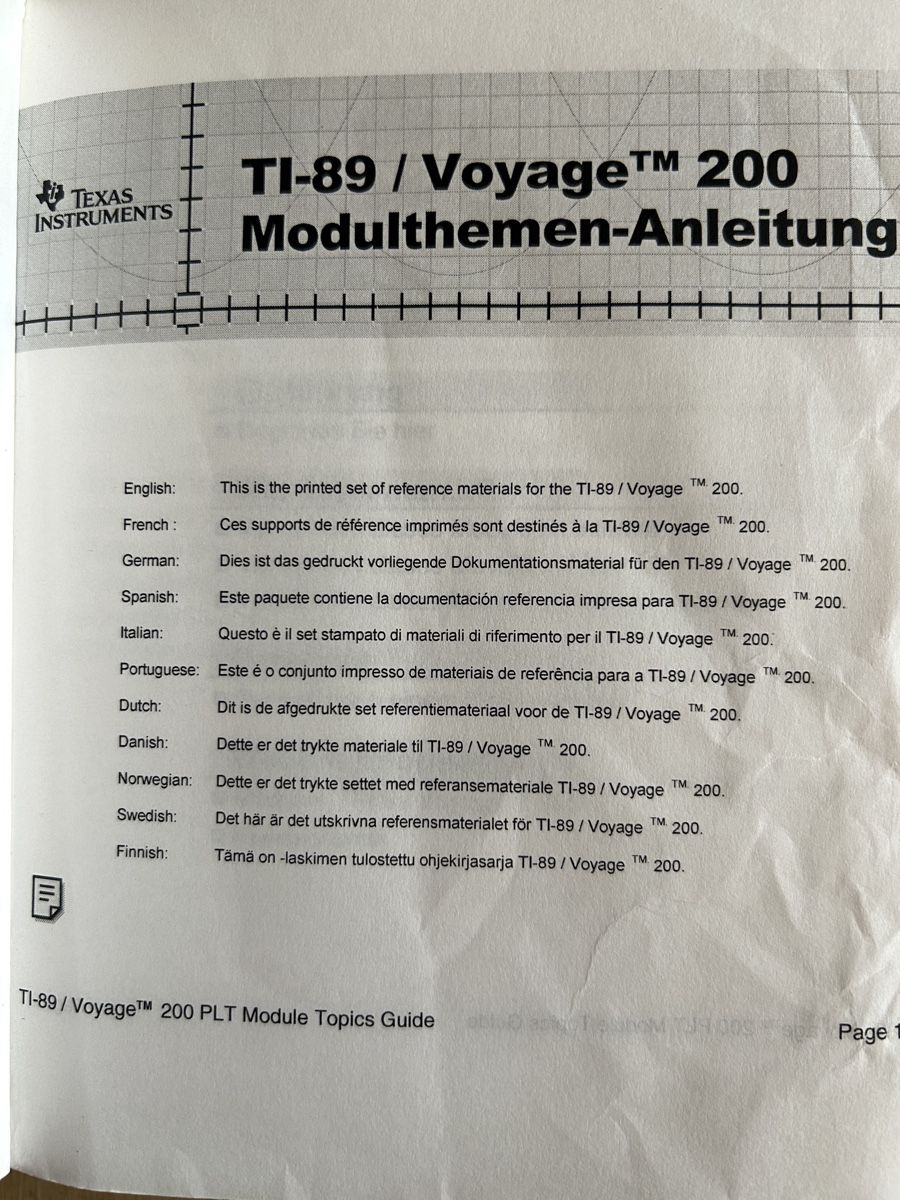 Texas Instruments Calcolatrici tascabili: Texas Instruments TI-200 Voyage Set – Usato da Rothenfluh venduto da Hellracer1916 2