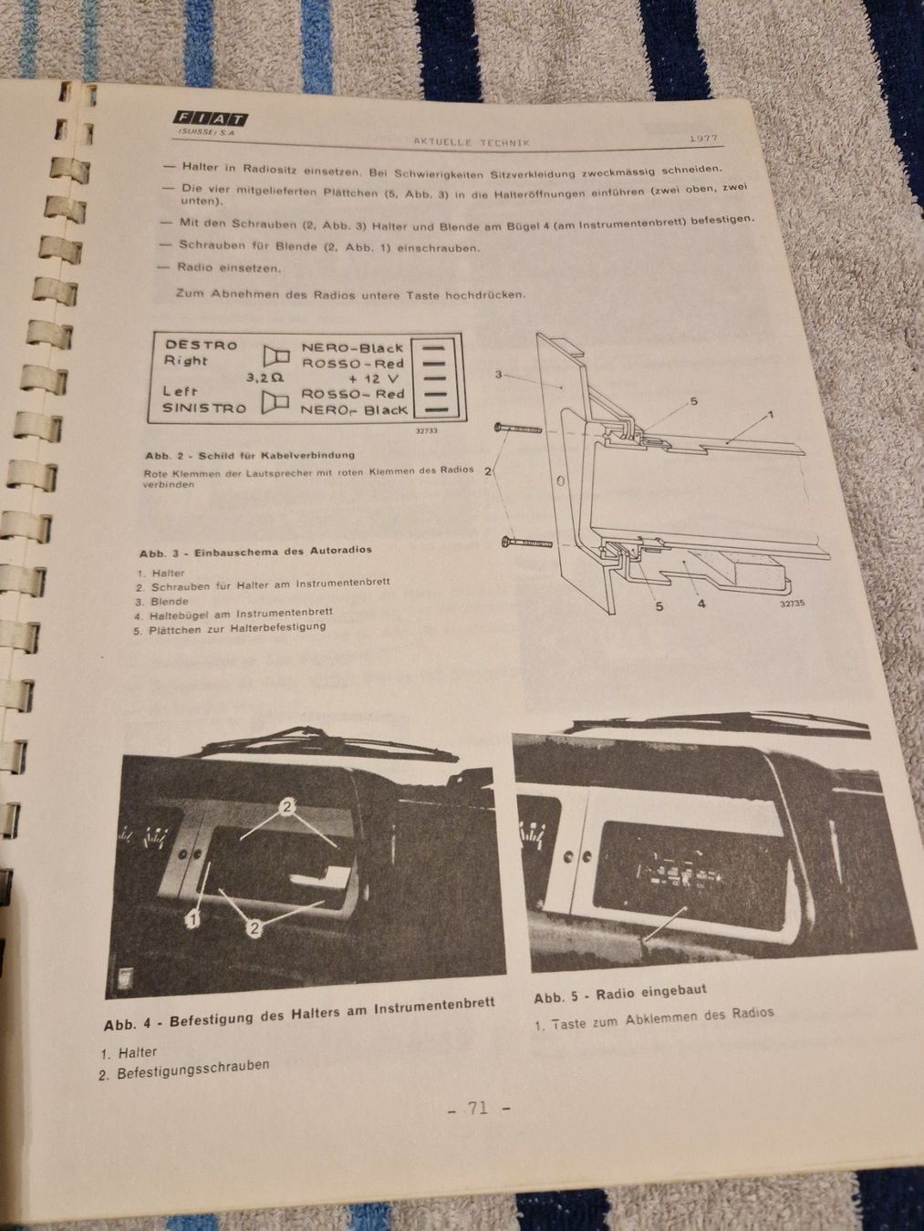 Libri: Fiat Werkstatthandbuch 1977 ( Aktuelle Technik ) – Usato da Enggistein venduto da Lehmannnn 3