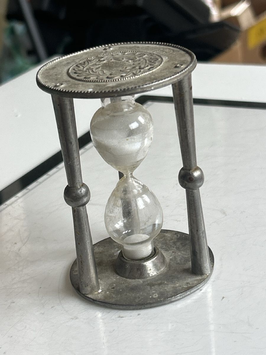 Uhren: Sanduhr Metall GlasDekor Eichenlaub (S19) – Gebraucht aus Aarau von bro_9zsg 1