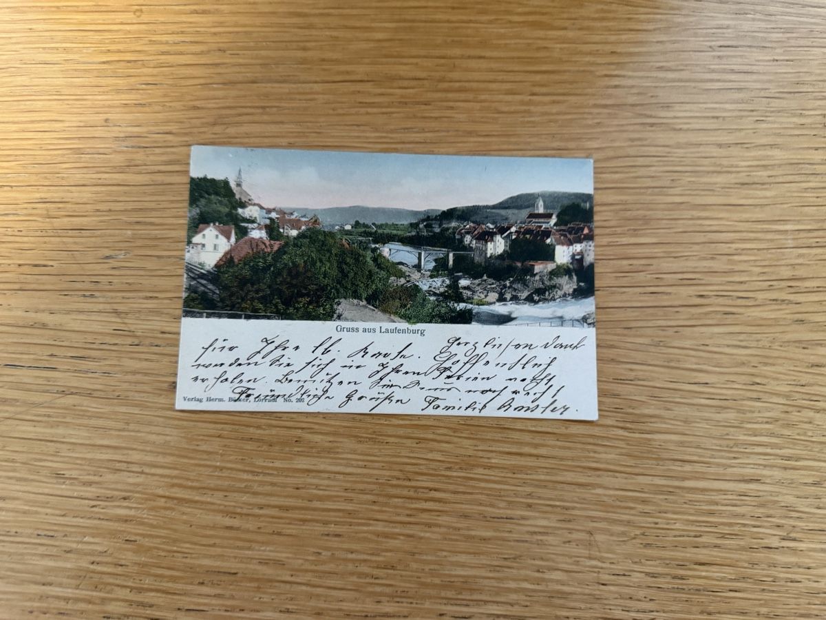 Cartoline postali: Ansichtskarte Gruss aus Laufenburg 1921 – Usato da Murgenthal venduto da Tina_4055