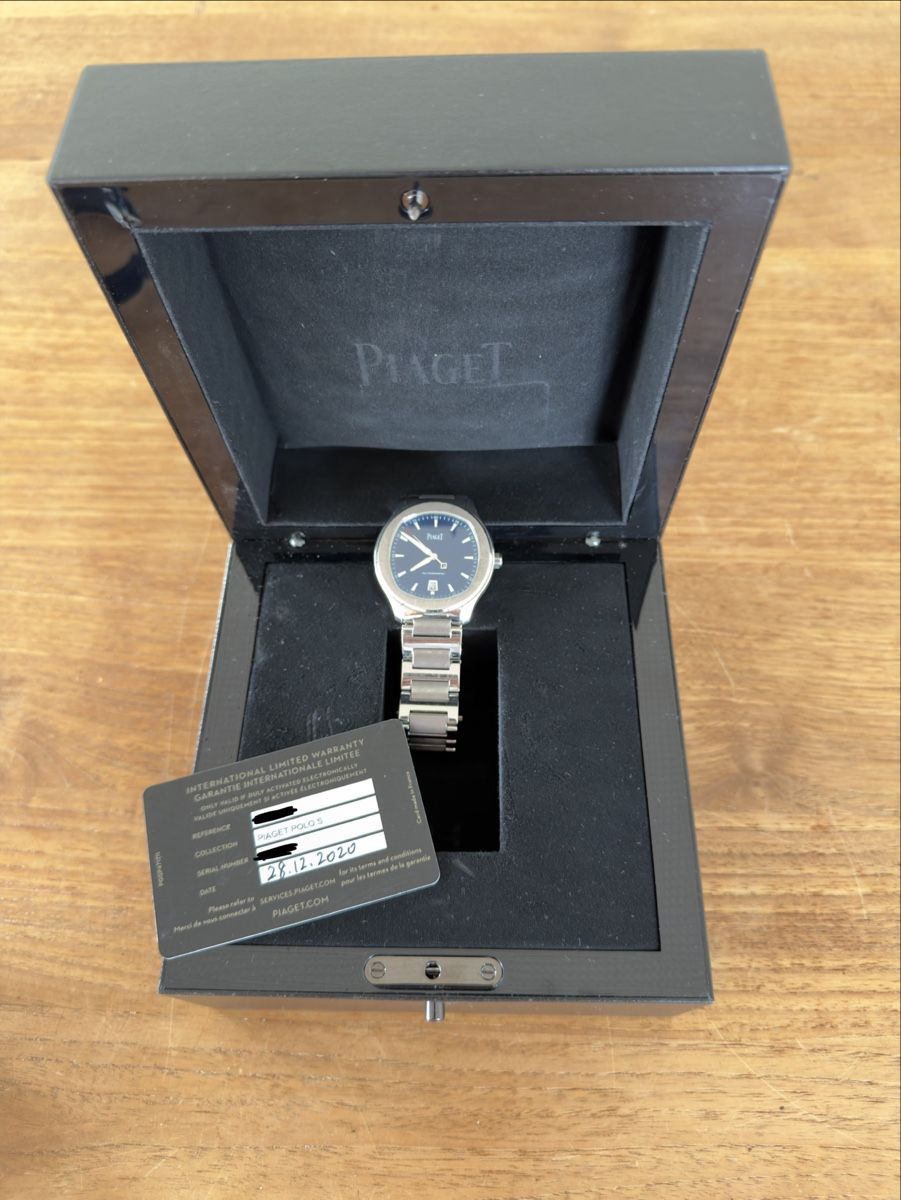 Piaget Uhren: Piaget Polo S Automatic Blue Dial Full Set – Gebraucht aus zug von Josh_Bech
