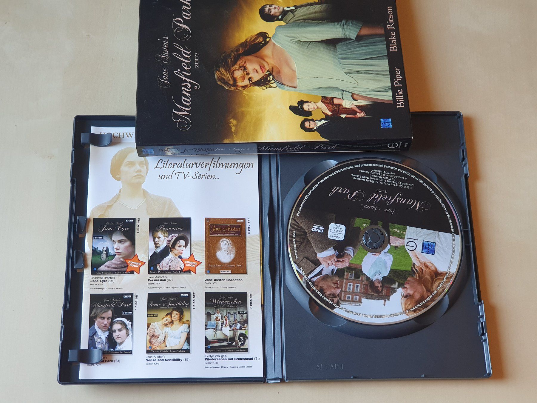 Tutti i DVDs: Mansfield Park 2007 – Usato da Stansstad venduto da collectorsshop 2