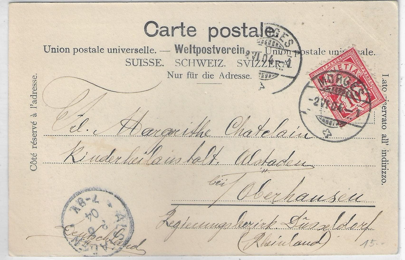 Cartoline postali: Morges - Casini-Theatre - animee – Usato da Ettingen venduto da Kartenplanet 1