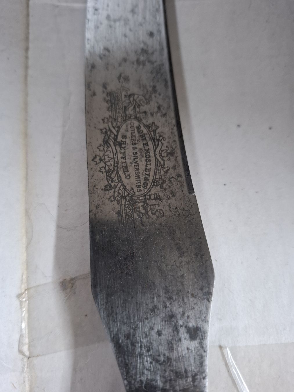 Posate: Antikes messer, Griff Horn, Robert Mosley, Sheffield – Usato da Oberegg venduto da danni-1985 1
