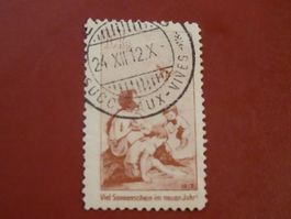 1912 PRO JUVENTUTE VORLÄUFER BRAUN, deutsch,  SBK 240.00