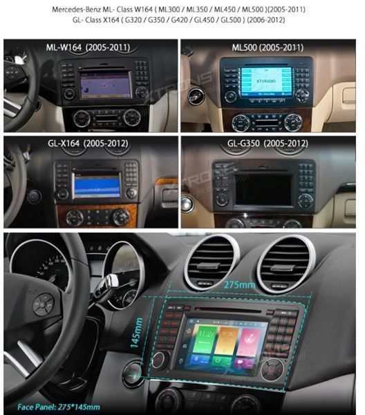 For Mercede Benz ML W164 GL X164 2006-2011 Instrument Cluster LCD Display Screen
