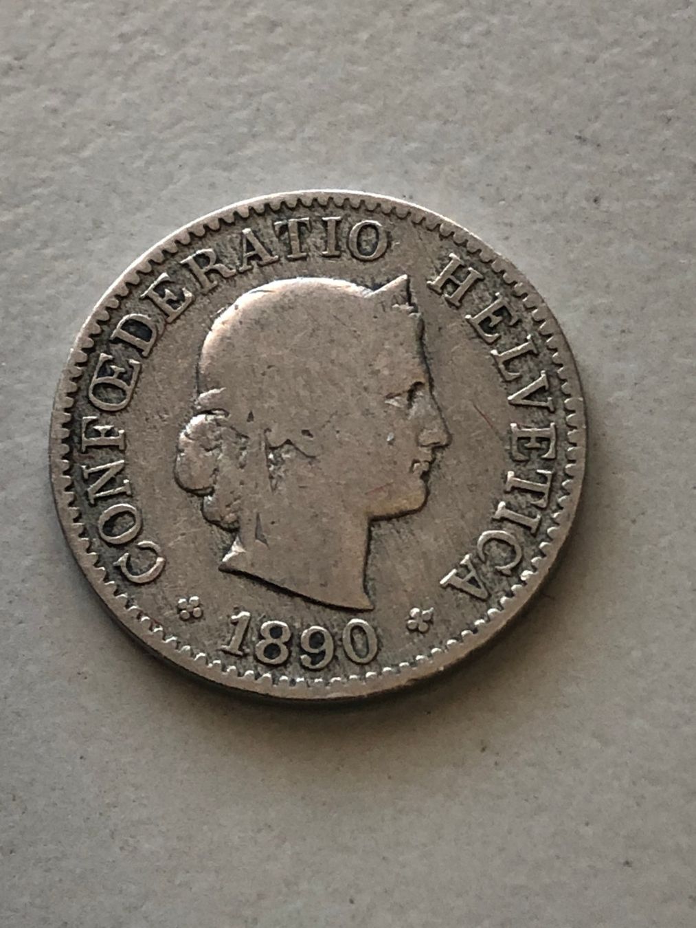 Tutti le monete: 5 Rp. 1890 – Usato da Schötz venduto da Odpa