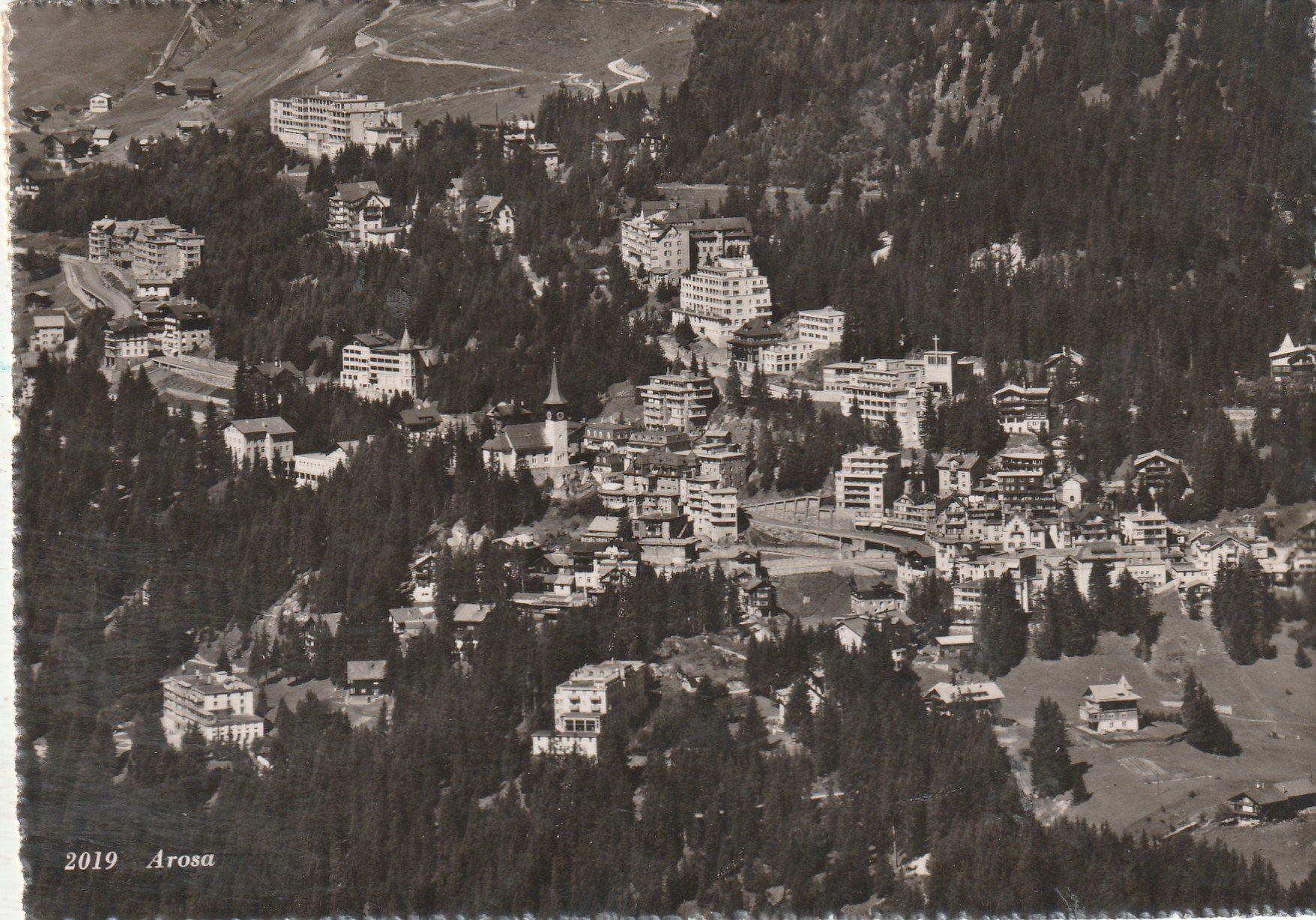 Cartoline postali: Arosa um 1952 – Usato da Lumbrein venduto da made02