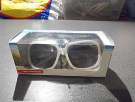 Sonnenbrille, weiss (neu/verpackt)