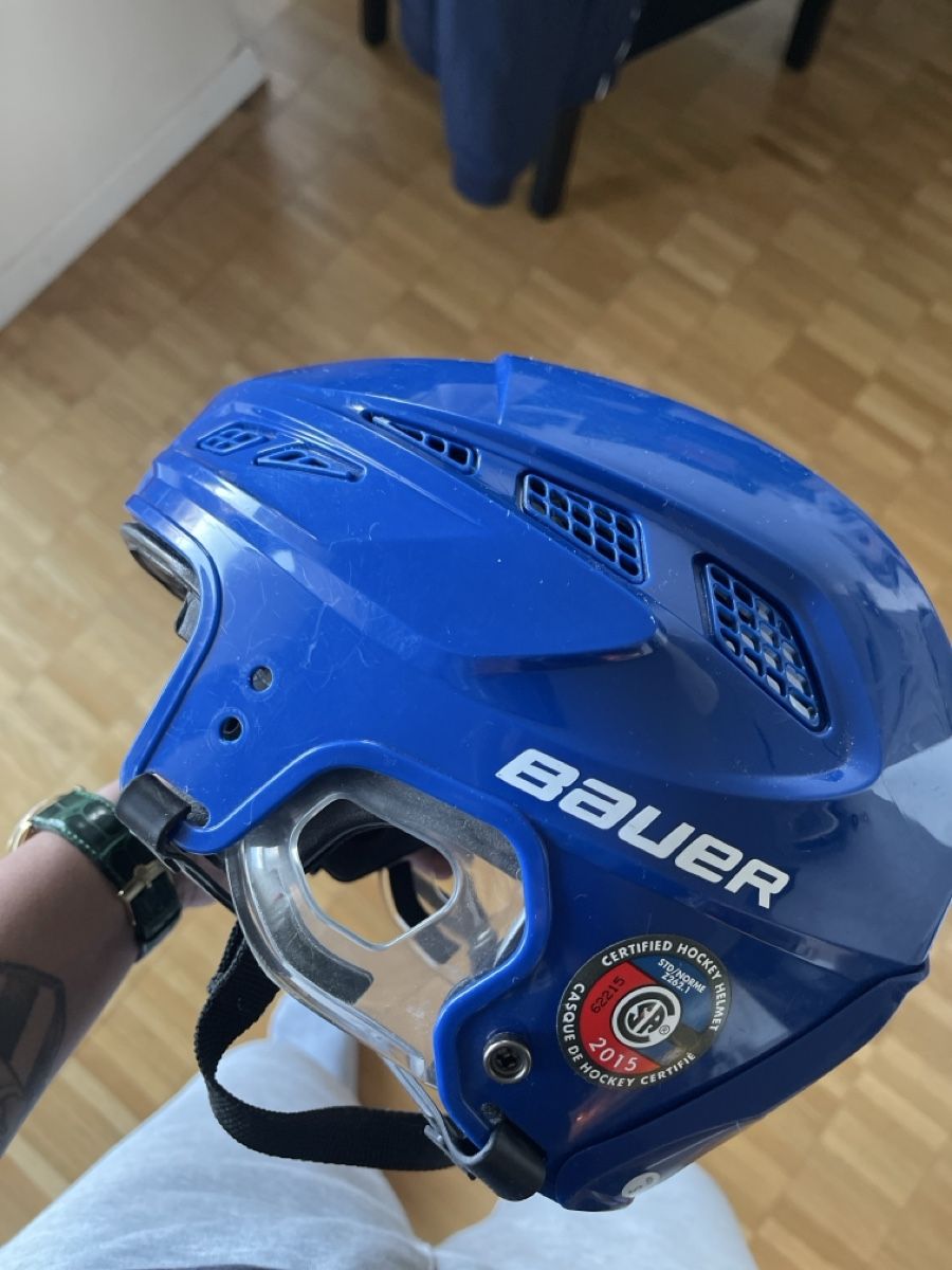 Bauer Caschi: Bauer Eishockeyhelm, blau, Grösse S – Usato da Glattbrugg venduto da jri_rf7r