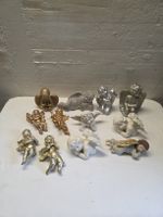 Konvolut Engel Figuren Deko Gold Silber Weiss 12x