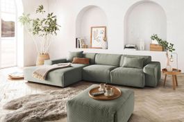 Ecksofa Eastport in Cord turtle links