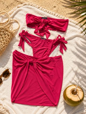 Maillot de bain PrettyLittleThing fuchsia neuf